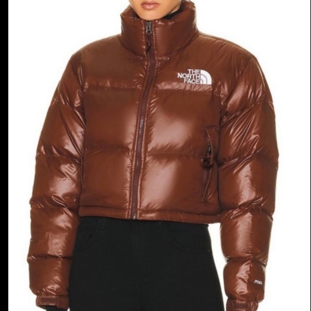 The North Face Women's Shiny Brown Puffer Jacket